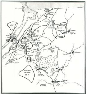 Map of 6th Airborne Division on D-Day.
