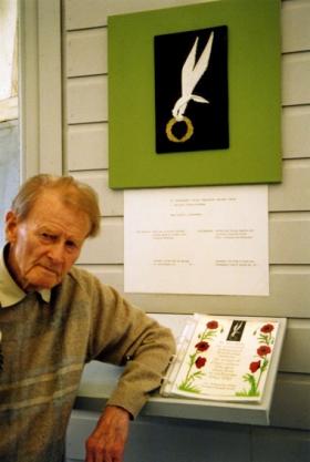 Jim Galasiak in the Dome of Honour Liberation Museum, Groesbeek, 2007.