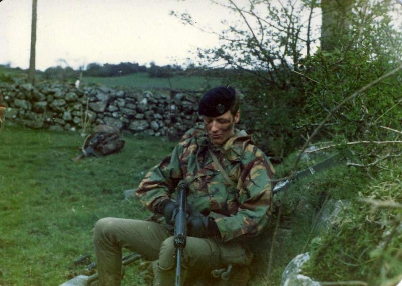OS Kevin Hughes. Crossmaglen, South Armagh 1981