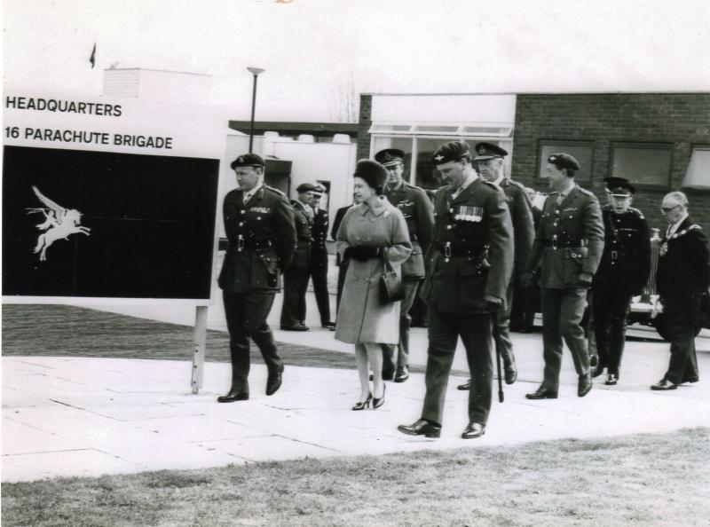 HM Queen Elizabeth visit to 16th Parachute Brigade, Aldershot, 1967.