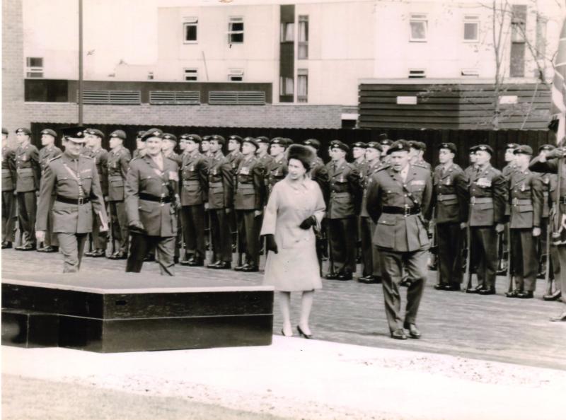 HM Queen Elizabeth visit to 16th Parachute Brigade, Aldershot, 1967.