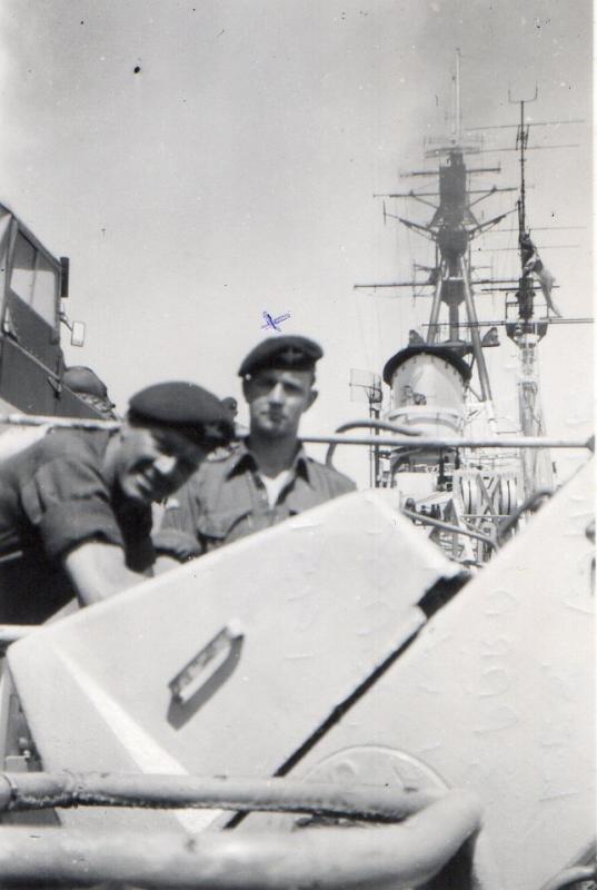 On board HMS Triumph 1951