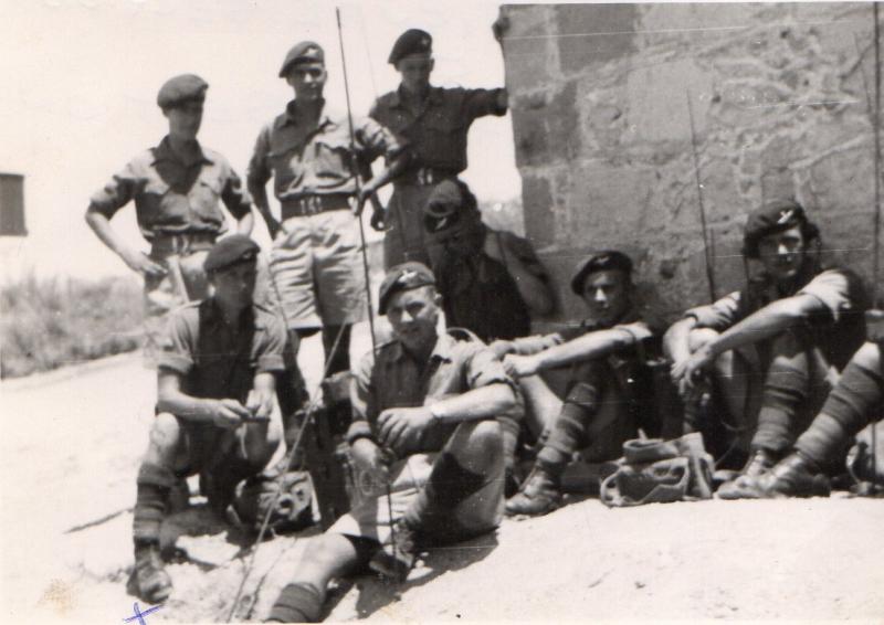 L. White and men of 3 PARA in Cyprus 1951