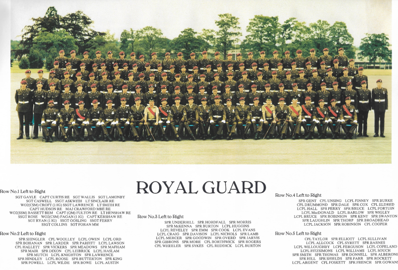9 Para Sqn RE Royal Guard
