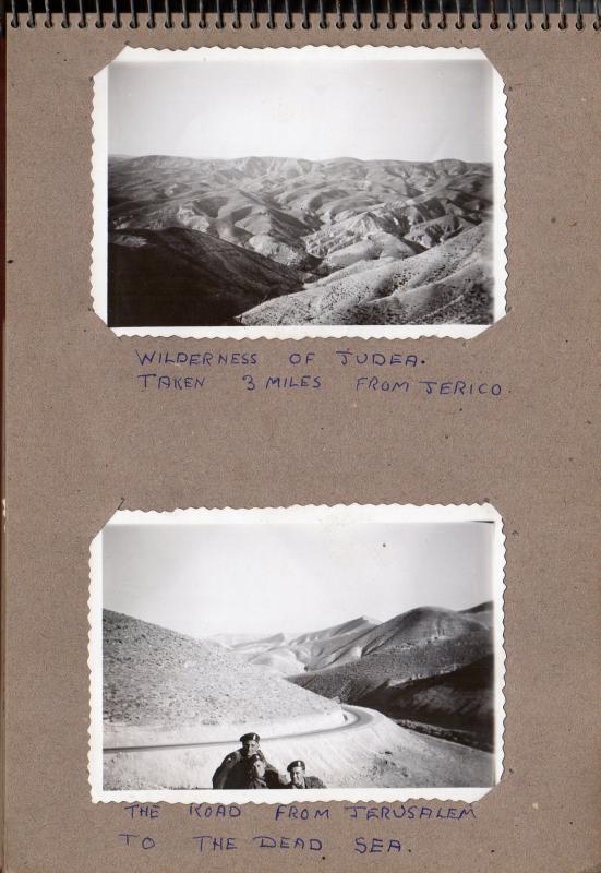 Photo of hills aroynd Jericho and the road from Jersulaem to the Dead Sea
