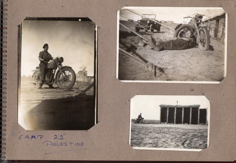 3 Photos of MH Smith on a motorcycle