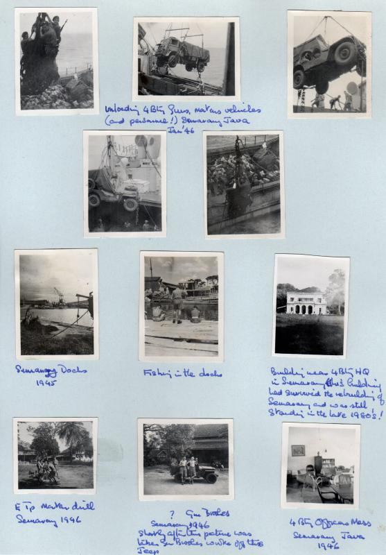 OS Photo album of Major J Slater 1945-6