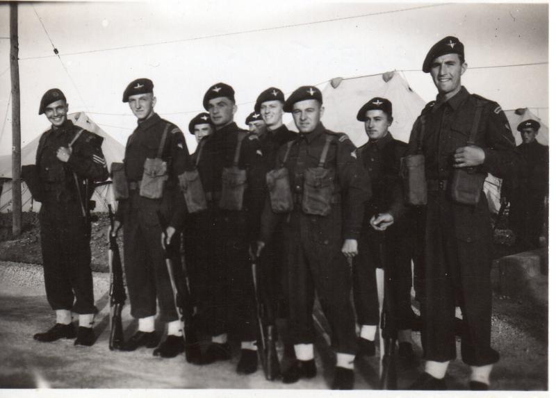 OS Guard Mounting A Coy 9th Bn 1947 Palestine