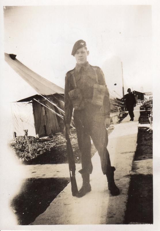 OS Harry Holter soon to be Sgt, 1947, Palestine 