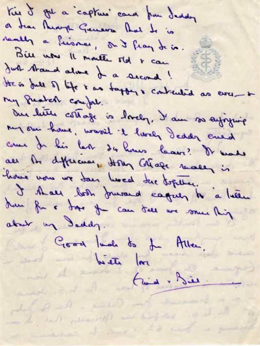 Letter to Major Parry from an unknown next of kin about their missing relative