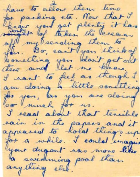 Letter from Mrs N. Greener to Major Parry about her missing brother J. Battle - Letter 4