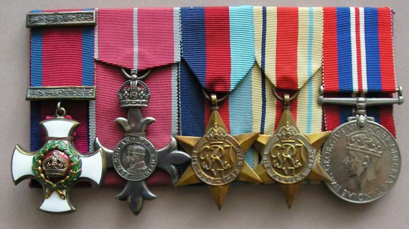 Medals of Lt-Col.T.A.G.Pritchard, DSO, MBE. O.C_ X-Troop, 11th S.A.S. Bn