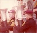 Small colour image of 2 members of the 1 PARA band playing tubas