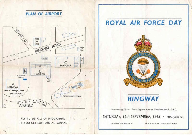 OS RAF Ringway Open Day Programme 1945 pg 1