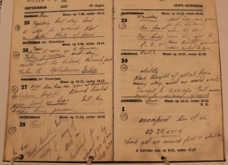 OS Diary Entries of Spr Alan W Gauntlet Sept 1944