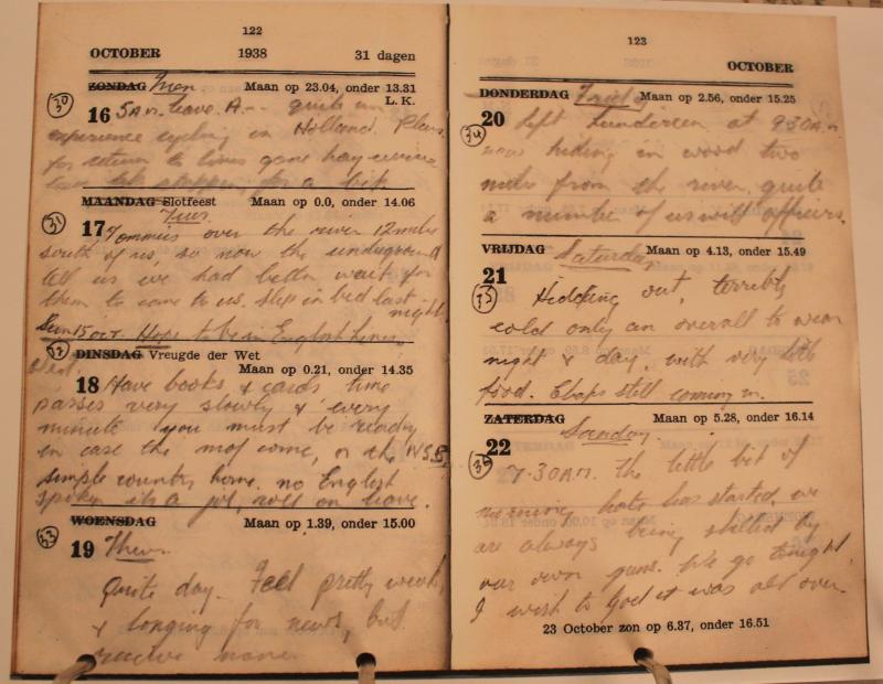 OS Diary Entries of Spr Alan W Gauntlet Oct 1944