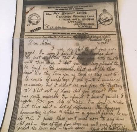 OS Letter written By Noel R Ball in 1943