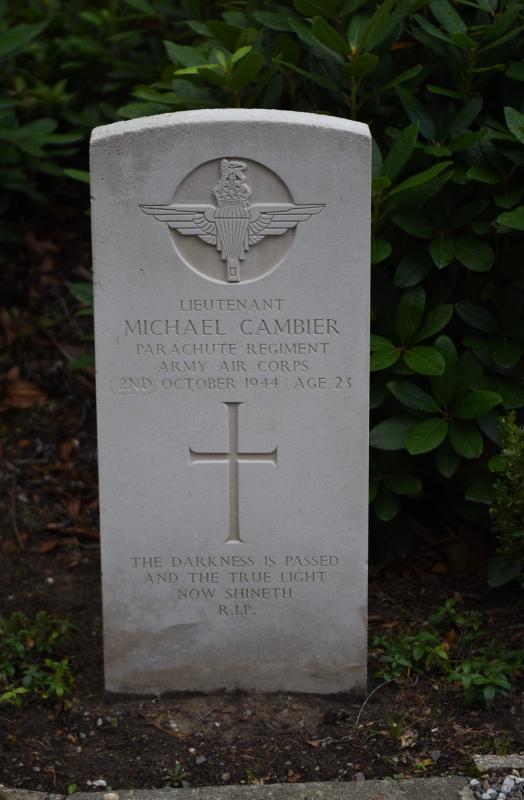 OS Gravestone of HMA Cambier, Vorden General Cemetery