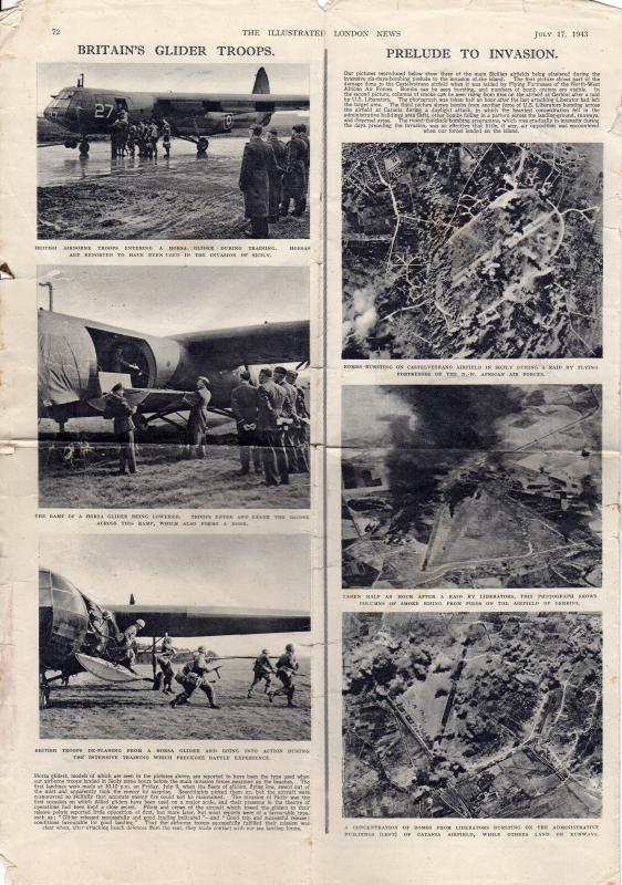 Illustrated London News Sicily Italy 1943 back page