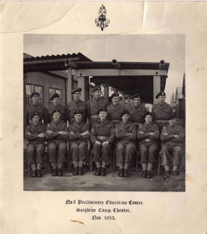 number 5 Preliminary education centre 1953 Saighton Camp Chester 
