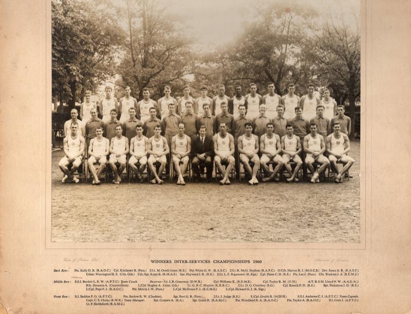 Winners of the inter services Athletics 1960