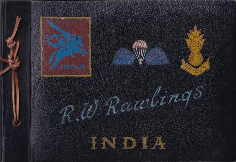 OS Photo album of Robert W Rawlings front cover