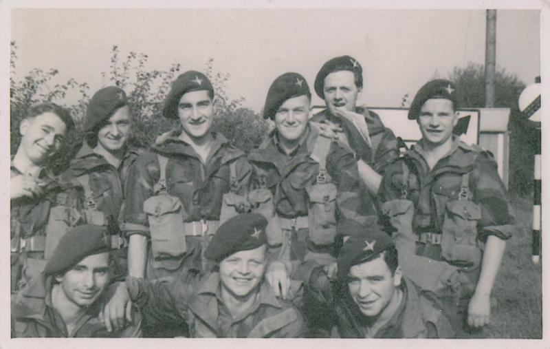 OS Photo taken on a march outside Grantham, just before the Arnhem operation.