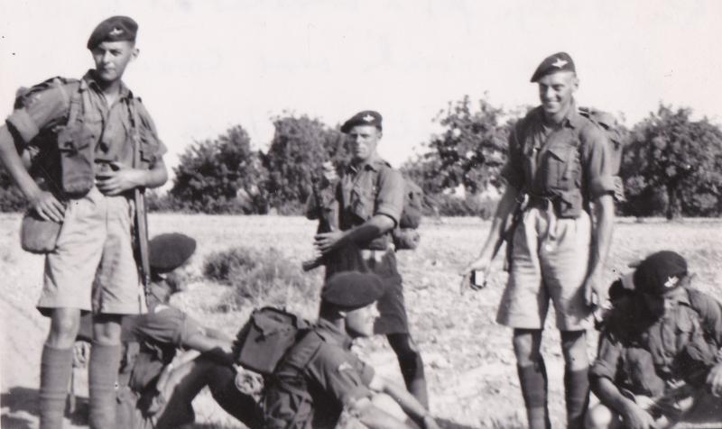 OS 1951-06-23 MT Platoon,3 Para, take a break on march 6.50am Nr Kyrenia, Cyprus