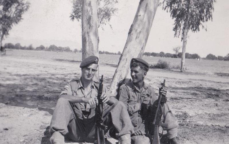 August 1951 Pts Tony Monneer & Sid Woodberry, 3 Para Cyprus