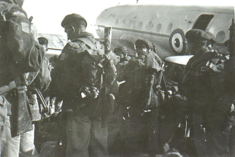 OS 1951-10-18 Emplaning 3 Para. Egypt bound from Cyprus(DH pic).JPG