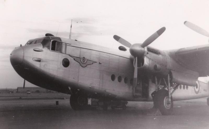 OS 1952-14-04 This civilian York aircraft flew Para's 50-08 group 3000 mls to RAF Blackbush,UK. (DH pic).jpg