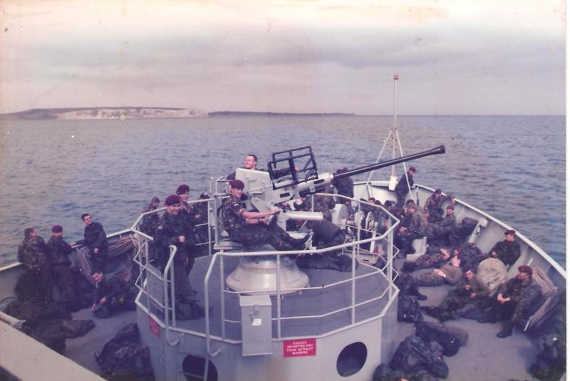 OS Alderney Exercise and GPMG live firing into sea-Circa 1988  1 
