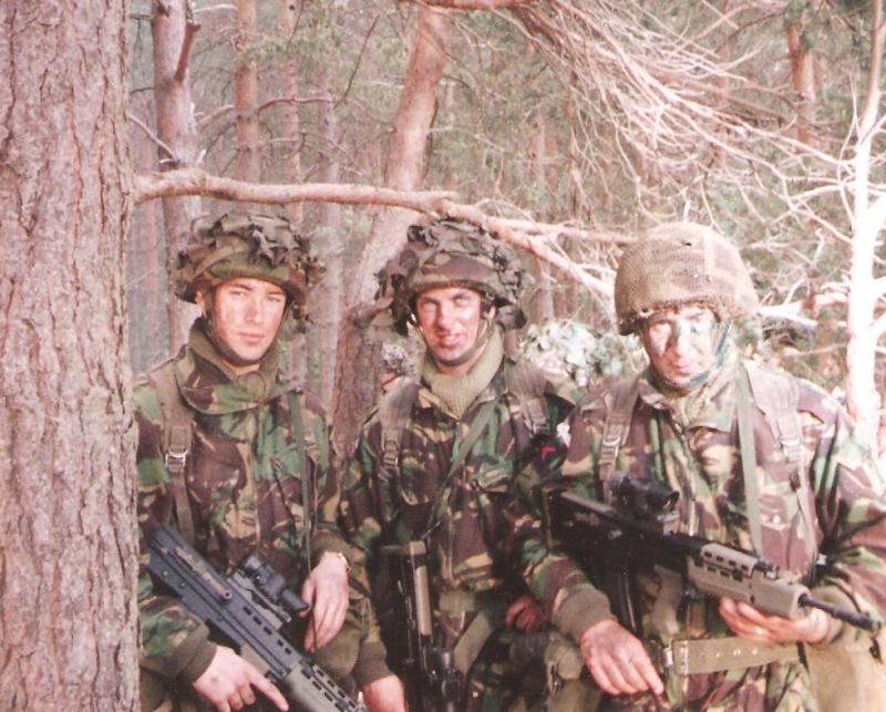 OS LCpl Newcome LCpl Hartman and LCpl Simpson- Hankley Common circa 1991
