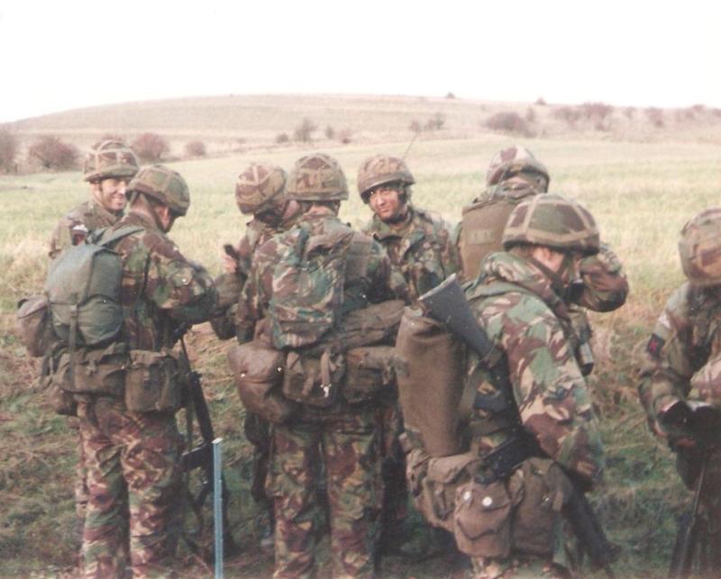 OS Milan & Rifle Company move to attack Imber Village Salisbury Plain 1992   4