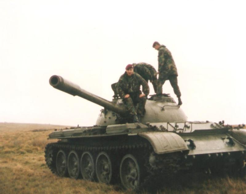 Working T55 tank Salisbury Plain circa 1991