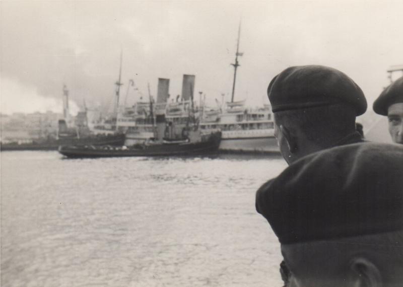AA Ships in Port Said Harbour Nov 1956
