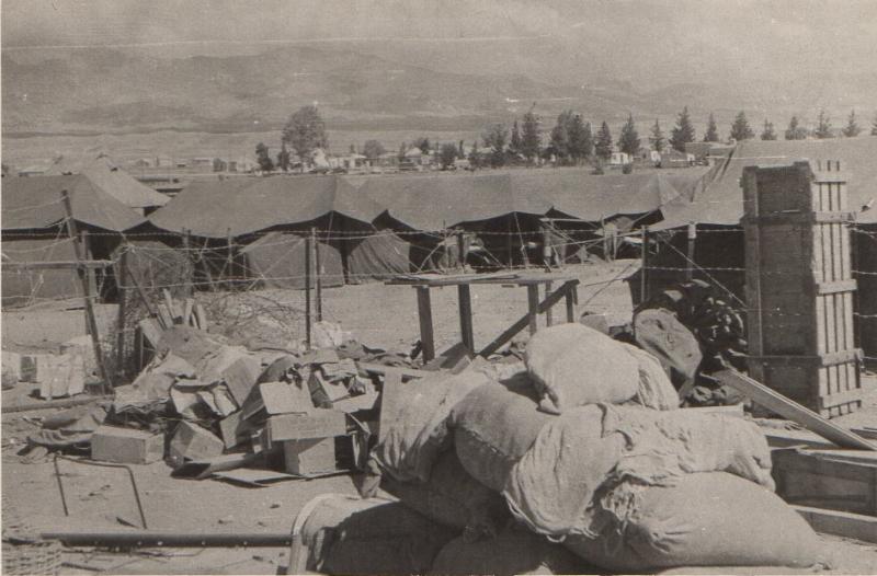 AA Supply dump at St Barbara Camp, Nicosia 1956