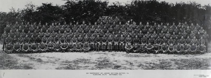Group Photograph of 300th Airlanding Anti-tank Battery, 1945