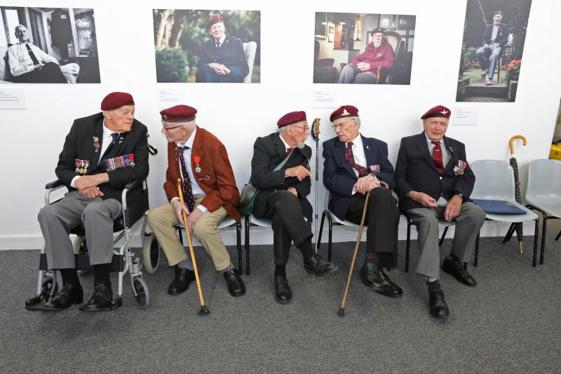 AA All the visiting veterans sitting