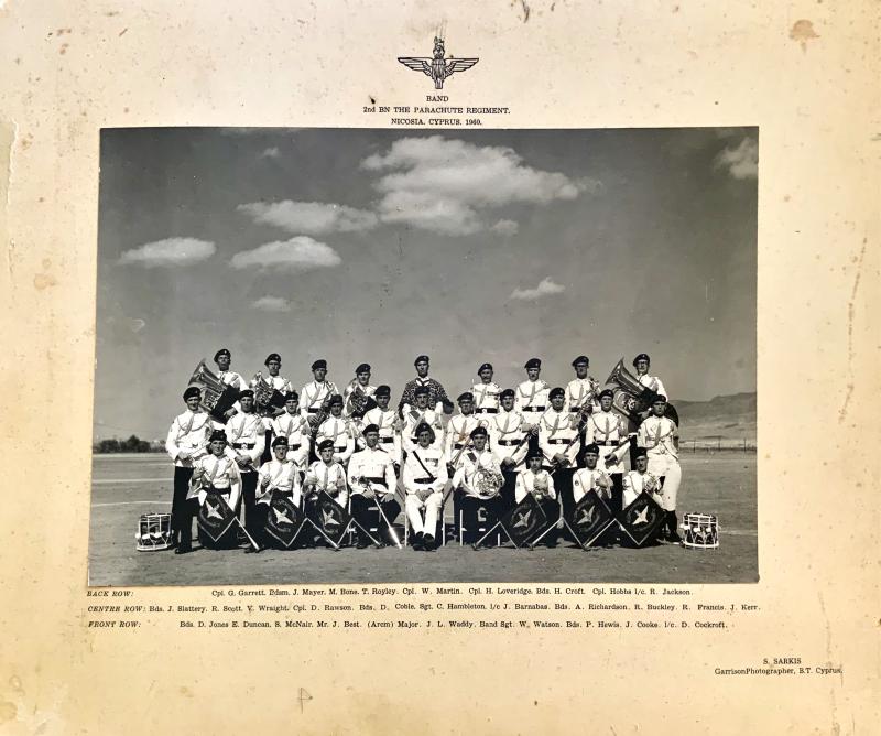 OS 2nd Bn Band Nicosia, Cyprus 1960
