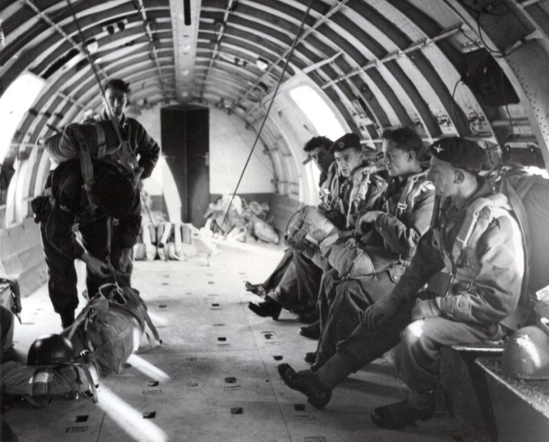 AA Paratroopers inside a hastings