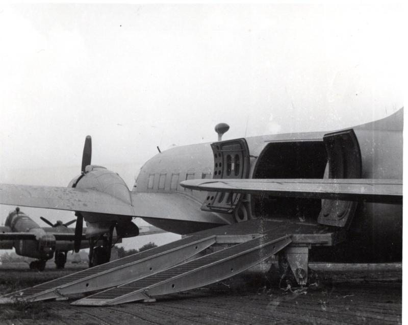 AA Ramp used to load cargo onto a Valetta