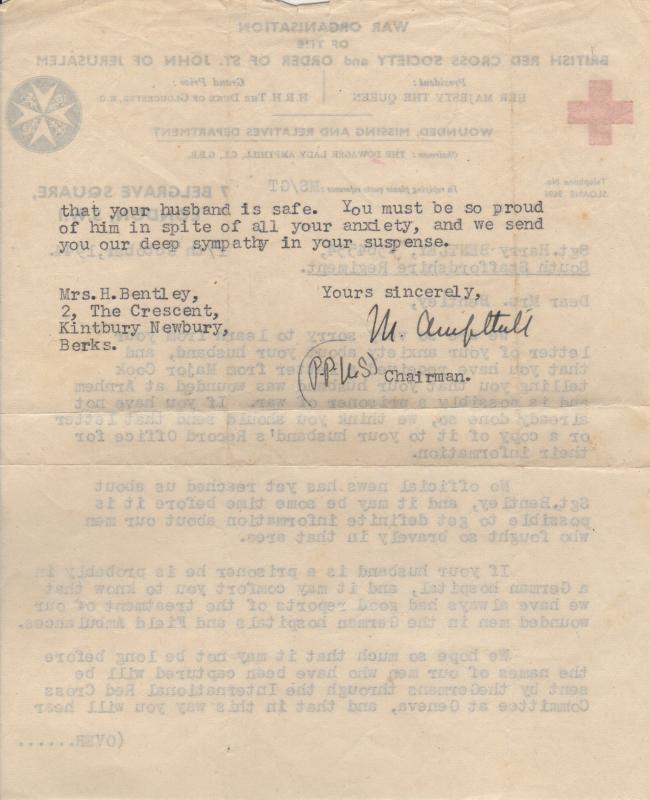 AA Red Cross Letter 17 Oct 1944 reverse side