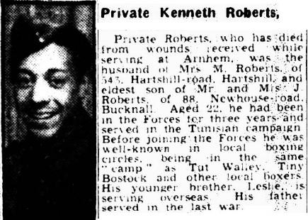 OS Kenneth Roberts newspaper Obituary 