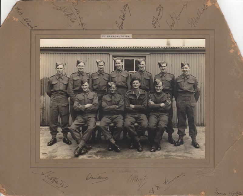 AA 1st Para Bn June 1942 signed photo