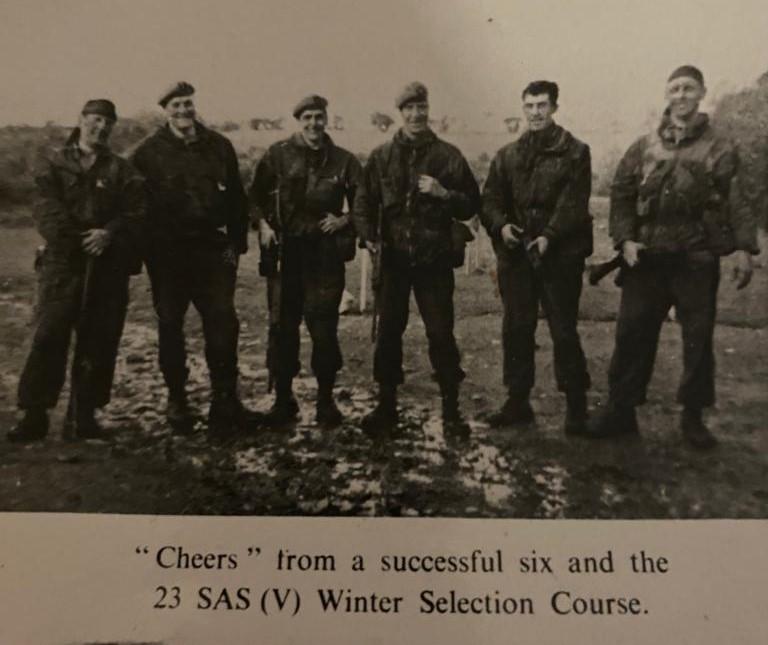 OS Members of 12/13 Battalion V who passed SAS selection to serve in 23 SAS V