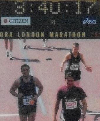 OS London Marathon Royal British legion Charity RunJason in Maroon Para Top