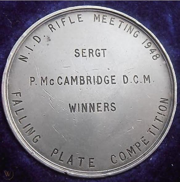 OS Sgt JP McCambridge’s Winners Shooting Award from 1948 in Aldershot  2