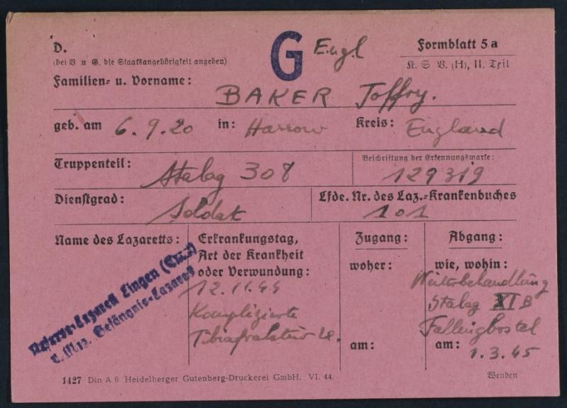 OS German POW Records for George Baker 2
