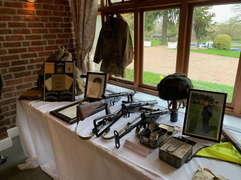 OS WW2 Airborne weapons and kit display  3